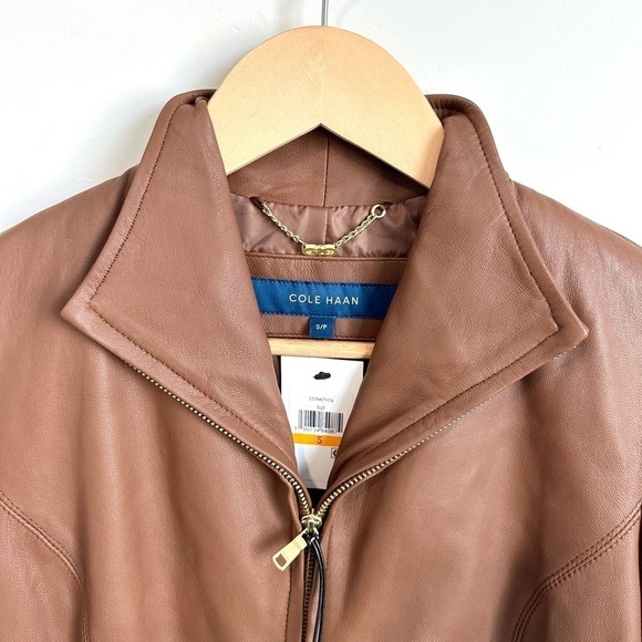 Cole Haan Genuine Lamb Leather Jacket - Picture 6 of 10